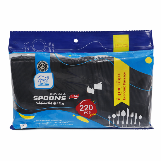 Picture of Rite black Dessert Spoons – 220 Pieces × 36 Packs | Model 22-13