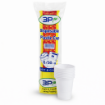 Picture of 3B Plastic Water Cups White + Clear – Pack of 20