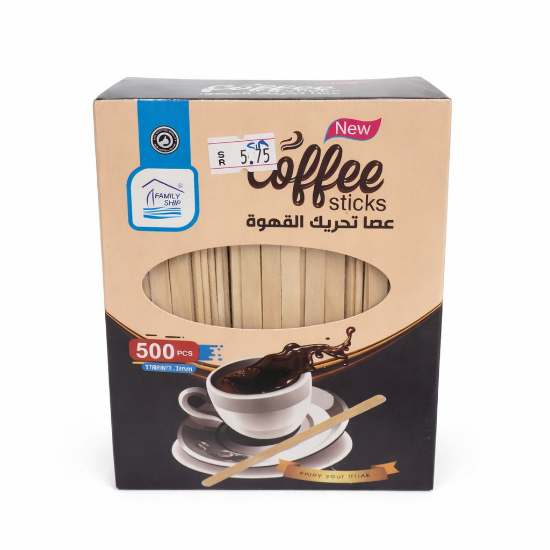 Picture of Rite Wooden Coffee Stirrers – 500 Pieces (Model 8838)