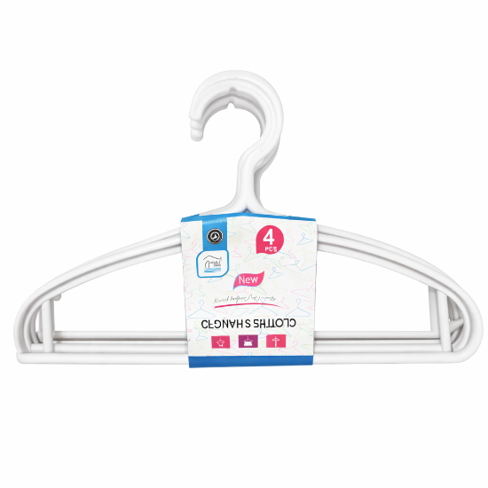 Picture of Rite White Clothes Hangers – 4 Pieces (Model 8586)